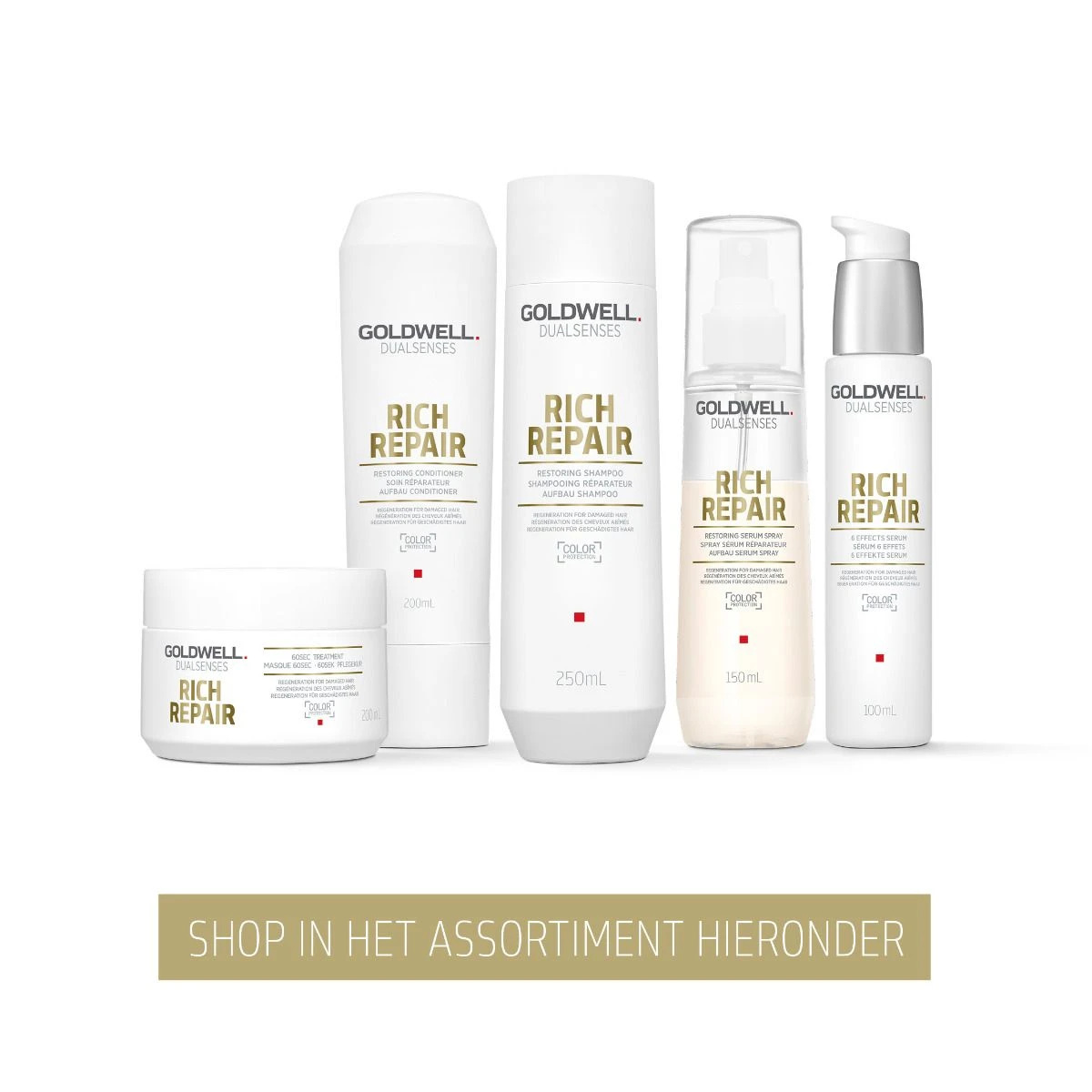 10x Goldwell Dualsenses Rich Repair 60sec Treatment 200ml 4 10x Goldwell Dualsenses Rich Repair 60sec Treatment 200ml - Afbeelding 4