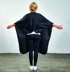 Trend-Design NEON Kapmantel Met Drukknopen -Winkel Voor Haarproducten 93701 neon schwarz hinten bernadette