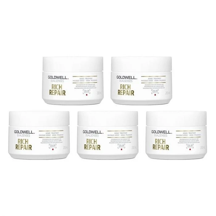 10x Goldwell Dualsenses Rich Repair 60sec Treatment 200ml 1 10x Goldwell Dualsenses Rich Repair 60sec Treatment 200ml