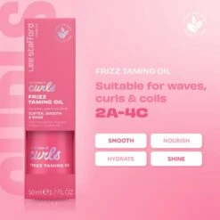 Lee Stafford For The Love Of Curls Frizz Taming Shine Oil 50ml -Winkel Voor Haarproducten leestafford fortheloveofcurls frizzoilbox fop shopify 9c927df3 fb91 49d7 bca3 c1687d737232 990x