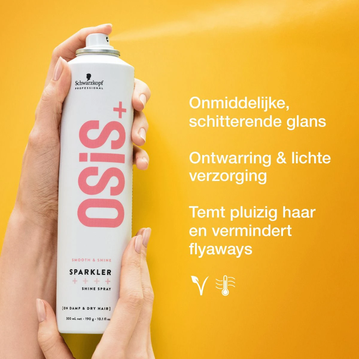 Schwarzkopf OSiS+ Sparkler Shine Spray 300ml 2 Schwarzkopf OSiS+ Sparkler Shine Spray 300ml - Afbeelding 2