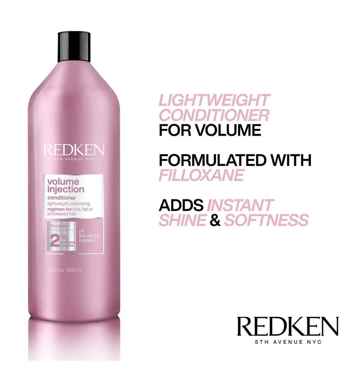 Redken Volume Injection Conditioner 1000ml 3 Redken Volume Injection Conditioner 1000ml - Afbeelding 3