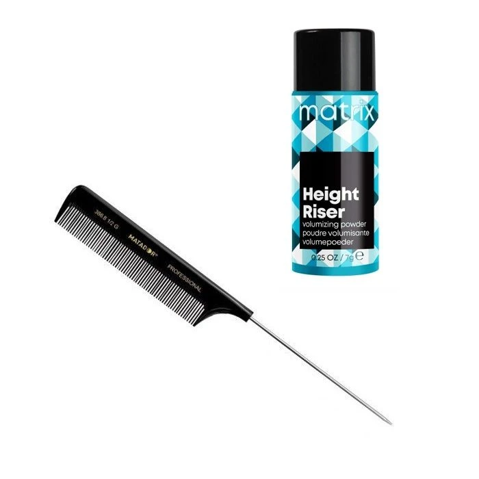 Matador Volumepoeder + Toupeerkam Pakket 2 1 Matador Volumepoeder + Toupeerkam Pakket 2